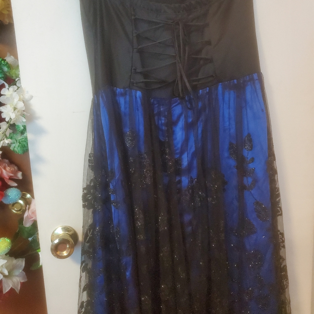 Vintage Sparkly Prom Dress y2k Whimsigoth - Picture 9 of 13